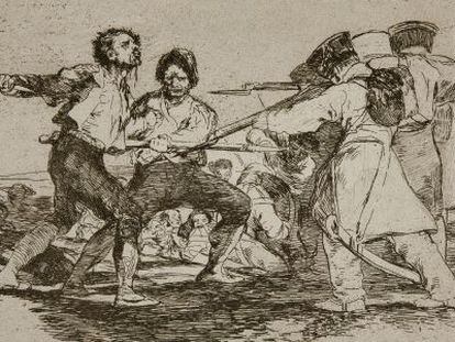 &#039;Con raz&oacute;n o sin ella&#039;, 1810-1814, de Francisco de Goya. 