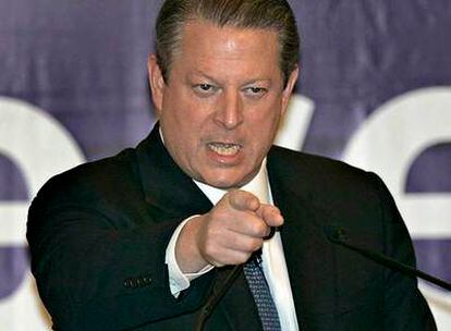 Al Gore, durante su intervención ayer en la cumbre de Bali.