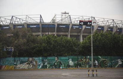 Los murales del Estadio Azteca que cuentan la historia del recinto.