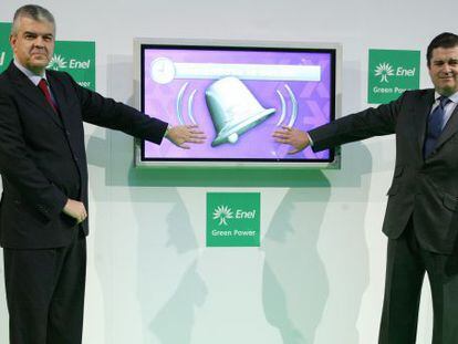 Luigi Ferraris, presidente de Enel Green Power, y Borja Prado, presidente de Endesa.