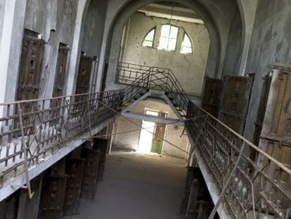 Prisión de Ramnicu Sarat, donde se confinaba a prisioneros políticos, en septiembre.