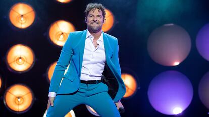 David Bisbal, durante el concierto en Madrid.