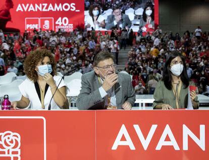 El secretario general de los socialistas valencianos, Ximo Puig, durante el 40º Congreso del PSOE celebrado en Valencia