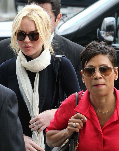 Lindsay Lohan, a su llegada a los juzgados de Los Ángeles.