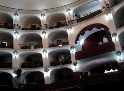Palcos del Teatro Principial de Puebla, desde la platea