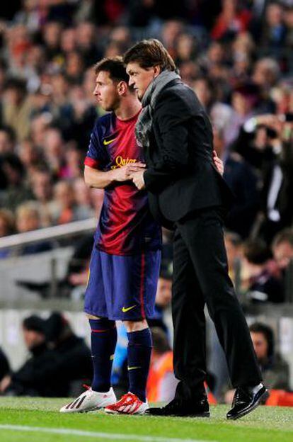 Tito, con Messi.