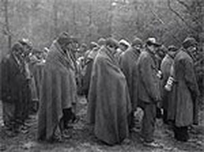 Escena del rodaje de Soldalos de Salamina en Girona.