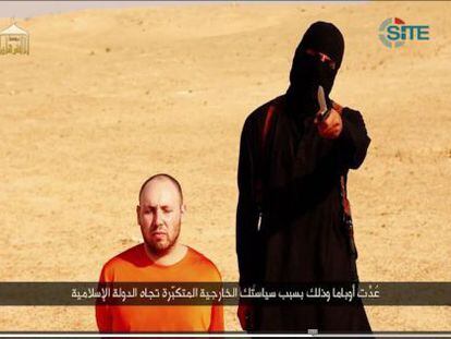 Captura del vídeo justo antes de la decapitación del periodista Steven Joel Sotloff