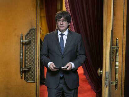 En la imagen Carles Puigdemont.  