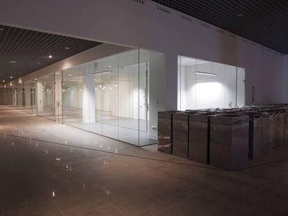 Interior del museo de las gemas de Málaga el 17 de enero de 2012, el día antes de su inauguración.  