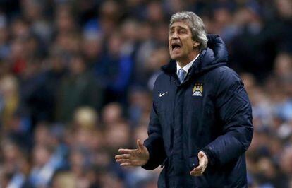 Pellegrini, durante el encuentro ante el Bar&ccedil;a.