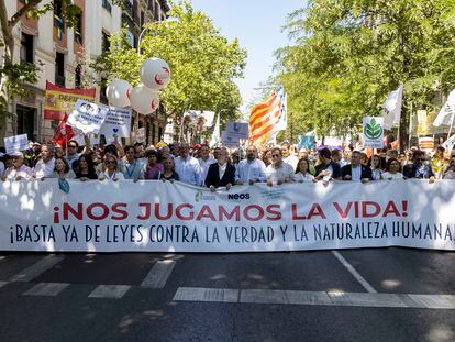 Manifestacion contra el aborto Madrid