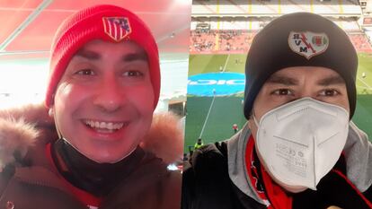 Carlos Navio, en el Cívitas Metropolitano y en el estadio de Vallecas.