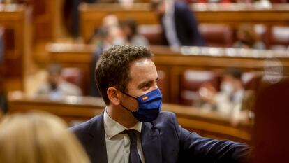 El secretario general del Partido Popular, Teodoro García Egea, en una sesión plenaria en el Congreso de los Diputados, el 30 de noviembre.