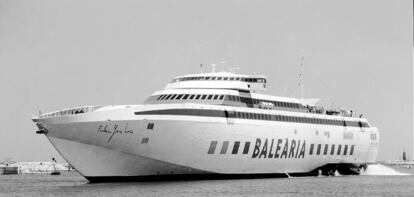 Imagen de un barco de la flota de Baleária.