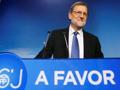 Mariano Rajoy, este lunes.