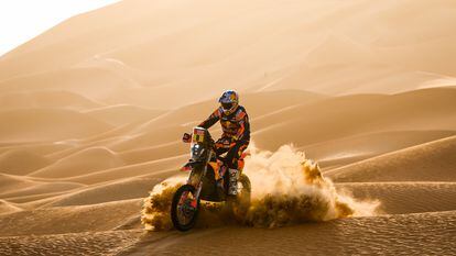 Toby Price, durante el Rally Dakar.