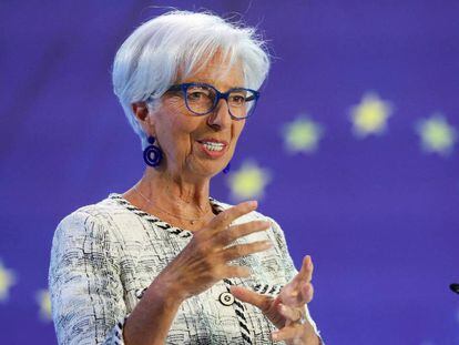 Christine Lagarde, en rueda de prensa el 15 de junio de 2023