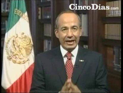 Calderón pide a los mexicanos que permanezcan en sus casa