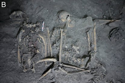 Excavación del mono araña, en Teotihuacán.