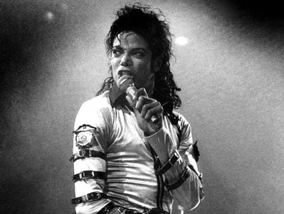 Michael Jackson durante un concierto de la gira de presentación de ‘Bad’, en Nueva York en octubre de 1988.