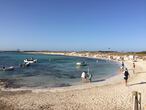 La playa de Ses Illetes en Formentera (Baleares).