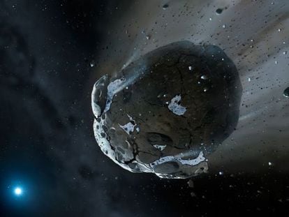 Recreaci&oacute;n de un asteroide como el que pudo golpear Australia