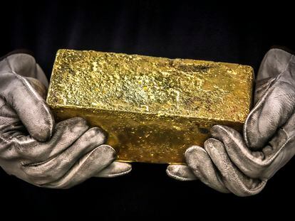 Un lingote de 20 kilos de oro en Australia.