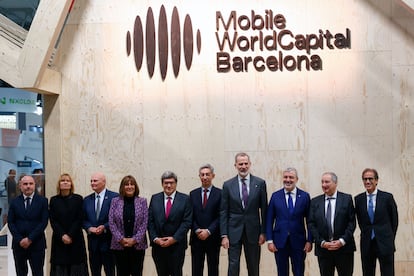 Inauguración del MWC de Barcelona.