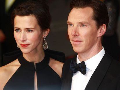 Sophie Hunter y Benedict Cumberbatch, el pasado 8 de febrero.