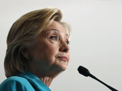Clinton, el jueves en un acto en Nevada