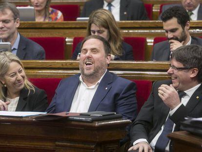 Pleno en el Parlament de Catalu&ntilde;a.