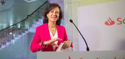 Ana Bot&iacute;n, presidenta de Banco Santander.