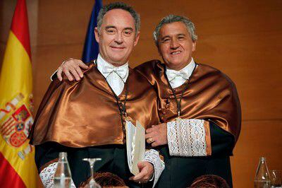 Ferran Adrià y Francisco Torreblanca, nuevos <i>honoris causa</i> por la Universidad Politécnica de Valencia.