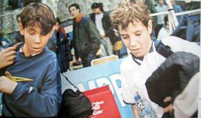 Nadal y Gasquet cuando eran unos niños.