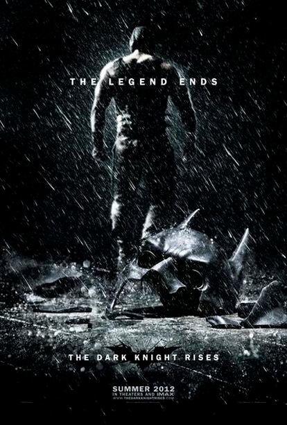 Cartel de la tercera entrea de 'Batman', 'The dark knight rises'.