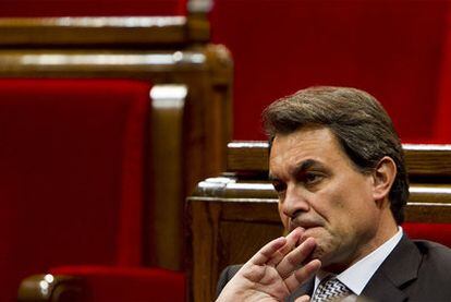 Artur Mas, en el Parlamento catalán, en una imagen de archivo.