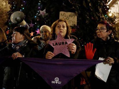 Concentración en Pamplona por el asesinato de Laura Luelmo.