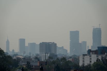 El cielo de Ciudad de México,  el 4 de mayo de 2022.