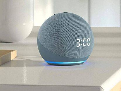 Amazon Echo Dot con reloj