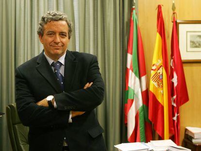 Javier Martínez Lázaro, en 2007 en su despacho en la sede del Consejo General del Poder Judicial.