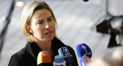 La Alta representante de la diplomacia de la UE, Federica Mogherini.