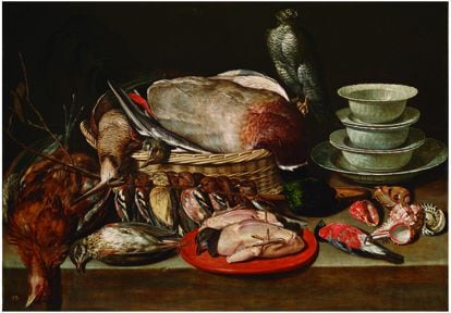'Bodegón con aves, porcelana y conchas' (1611), de Clara Peeters, perteneciente al Museo del Prado.