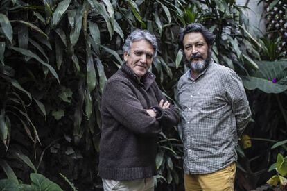 El dibujante Trino Camacho y el escritor Luigi Amara.