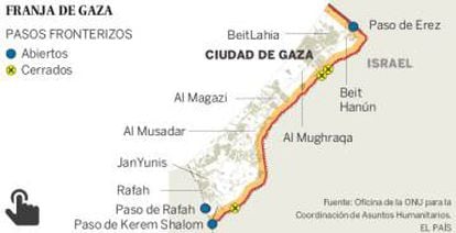 GRÁFICO: Territorio palestino de Gaza.