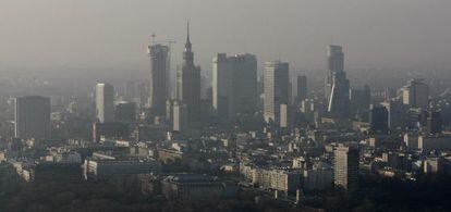 Vista del centro de Varsovia, donde se han construido muchos rascacielos.