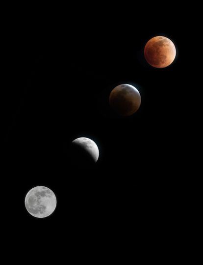 Durante la noche del domingo al lunes, diversos rincones del mundo fueron testigos de un eclipse de Luna, un fenómeno inhabitual en el que el satélite de la Tierra deja atrás su brillo y color diario para tomar tonalidades cobrizas.