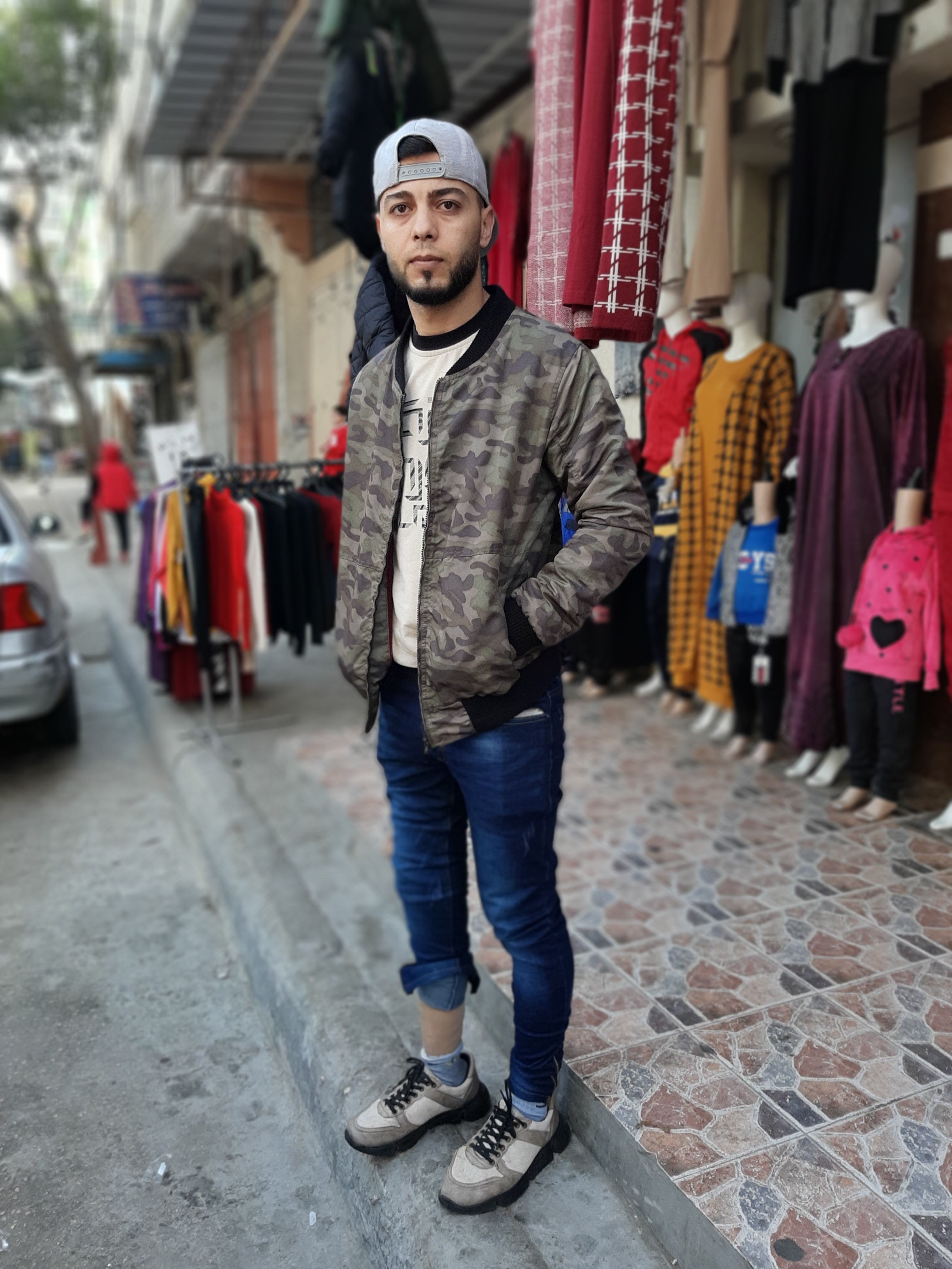 Monser Nader Abali, de 27 años, que perdió una pierna en 2018 en la frontera de Israel, en el campo de refugiados de Shati (Gaza), el pasado día 13. 