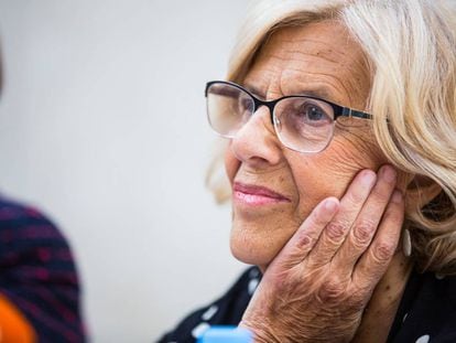 Manuela Carmena, alcaldesa de Madrid en los últimos cuatro años, en un acto la semana pasada.