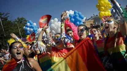 Desfiel del Orgullo Gay en Madrid en 2016.